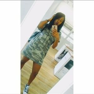 Camo mini dress